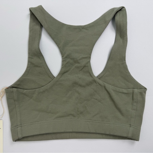 NWT MATE The Label Organic Cotton Stretch Bra Legging Set Size XS Sage Green - Picture 10 of 16